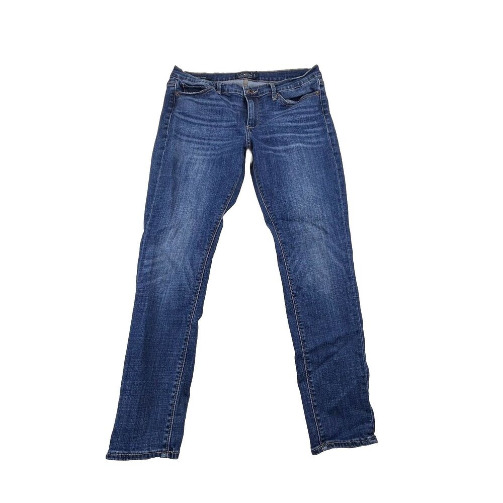 Lucky Brand Jeans Charlie Skinny Womens 12 Blue Denim 5 Pocket